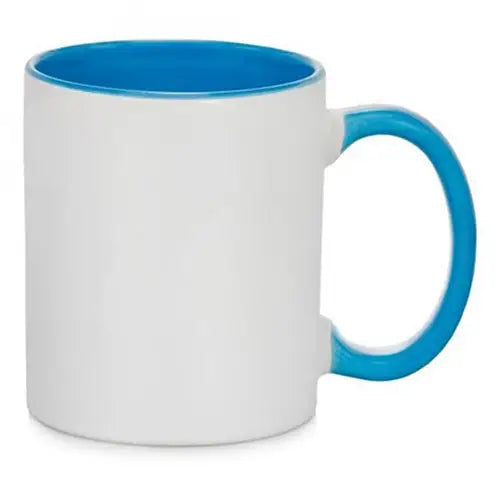 Inner Light Blue Ceramic Sublimation Mug - simple